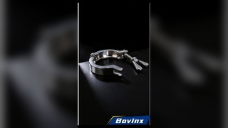 Kẹp vệ sinh bằng thép không gỉ 04/316L có rãnh bên trong được đánh bóng siêu mịn và Quick I không cần dụng cụ