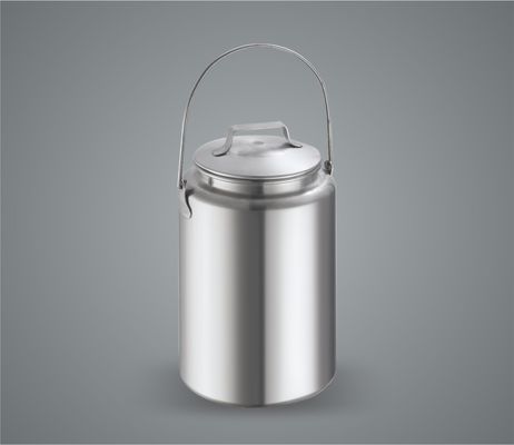 Giá tốt Bấm thép không gỉ Máy sữa xô có thể vận chuyển công nghiệp trực tuyến