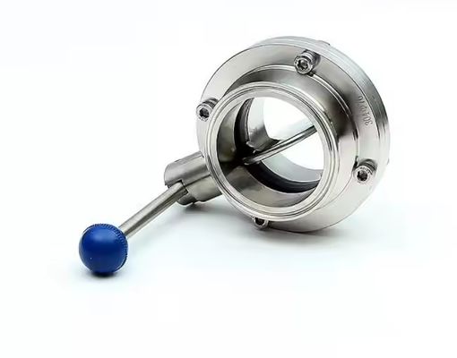 Giá tốt Hiệu suất cao vệ sinh thép không gỉ van bướm nhiệt độ thấp kẹp tiêu chuẩn thực phẩm SEAT trực tuyến