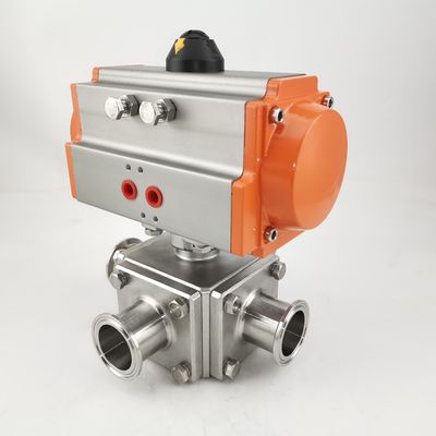 Giá tốt Pneumatic Operated Ball Stainless Steel Valves Square  clamp Connection trực tuyến