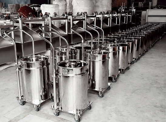 Giá tốt Xô Inox Loại Xe Đẩy 300L Tiêu Chuẩn Thực Phẩm Tùy Chỉnh trực tuyến