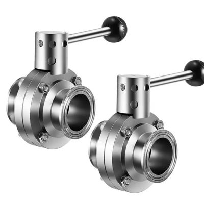 Giá tốt General Stainless Steel Butterfly Valve , Sanitary Clamp Butterfly Valve 50mm trực tuyến
