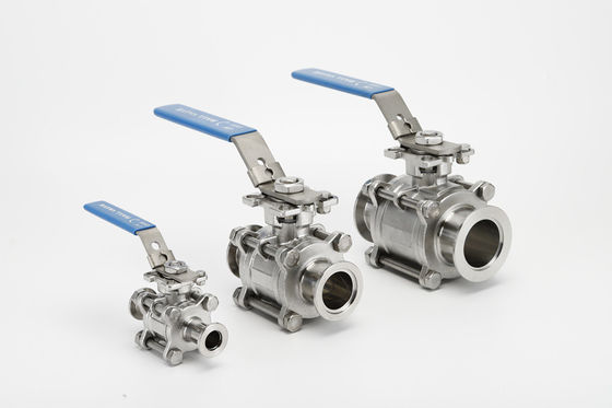 Giá tốt SS316L Sanitary ISO Vacuum Fittings, Thép không gỉ 3PC Ball Valve trực tuyến