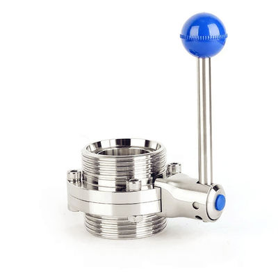 Giá tốt Butterfly Type Stainless Steel Valves Manual External Thread DIN Standard trực tuyến