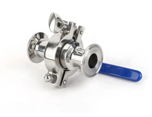 Giá tốt Van bi một chiều Tri Clamp SS304 S/s 316, tiêu chuẩn vệ sinh thực phẩm, ba mảnh, 3A CE trực tuyến