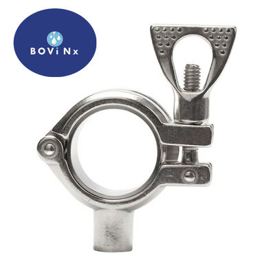 Giá tốt Food Grade  Sanitary 304 Stainless Steel Pipe Fittings Feruule Single Pin Clamp trực tuyến