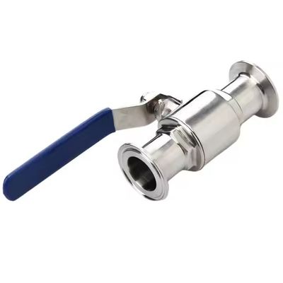 Giá tốt 1/2 Inch Stainless Steel Sanitary Tri Clamp Ball Valve Manual OEM Customizable For General Applications trực tuyến